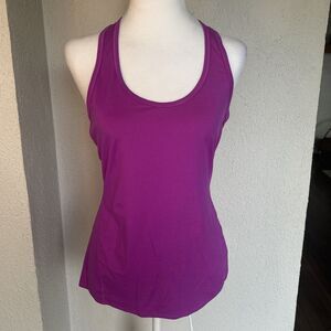Athleta Hot Pink Purple Racer Back Tank Size Small